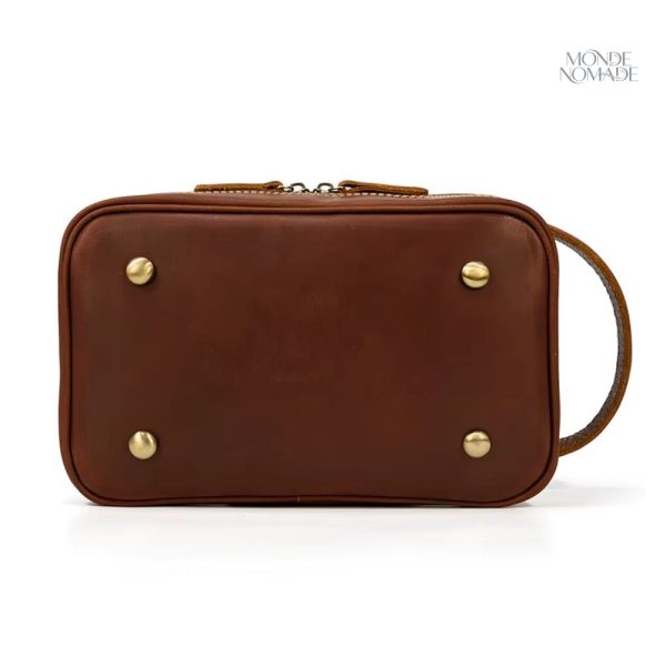 Accessoire de voyage homme en cuir