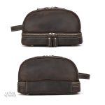 Accessoire de salle de bain cuir pour homme