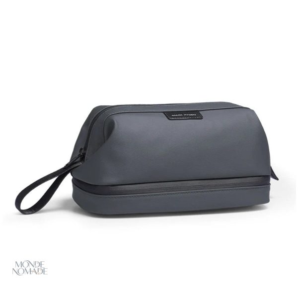 Trousse de toilette élégante homme, double compartiment