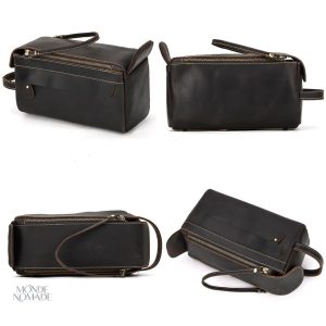 Trousse de toilette cuir homme élégante