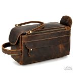 Accessoire de voyage en cuir pour homme