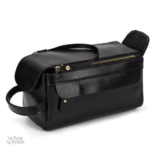 Trousse de soin homme en cuir