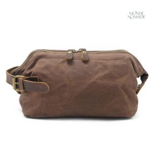 Accessoire de voyage homme : trousse en toile
