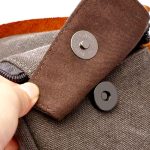 Trousse de voyage en toile et cuir pour hommes