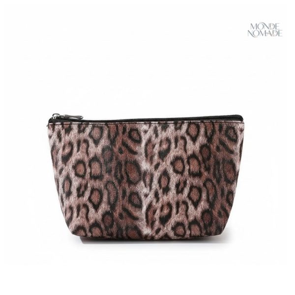 Trousse de toilette Léopard pour femme - Maquillage et voyage