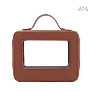 Trousse de toilette transparente zippée pour le maquillage