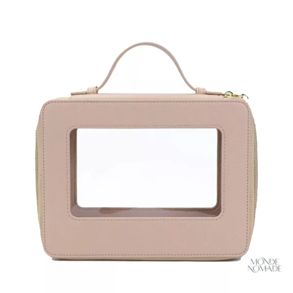 Organiseur de maquillage zippé, pratique et fonctionnel