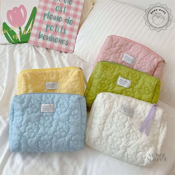 Trousse de toilette rembourrée pour un rangement optimisé