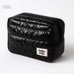 Trousse de toilette pour femme avec finition puffer chic
