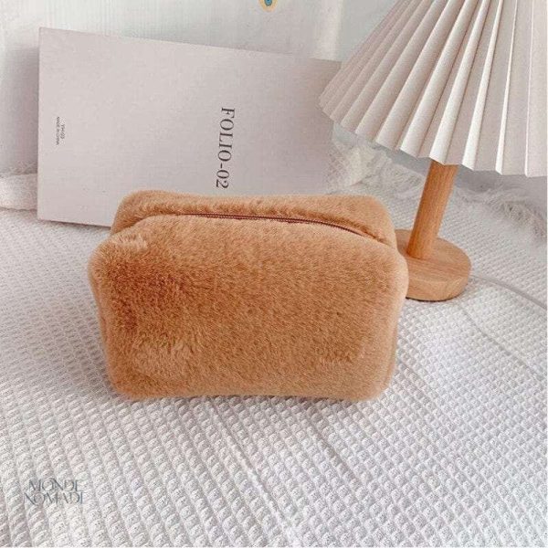 Trousse de toilette élégante en moumoute