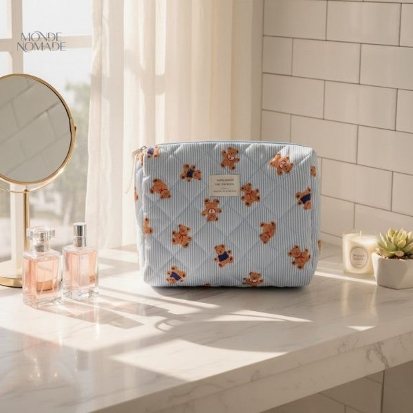 Trousse de toilette originale avec design ourson