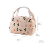 Trousse de toilette avec motif pêche, parfaite pour le voyage