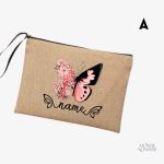 Trousse de toilette personnalisable Papillon