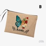 Trousse de toilette avec motif papillon