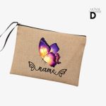 Trousse de toilette pour femmes avec papillon
