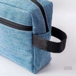Trousse de toilette avec fermeture éclair et poche intérieure