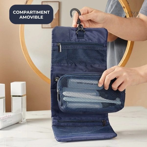 Trousse de toilette avec espace de rangement modulable