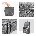 Trousse de toilette masculine avec multiple compartiments