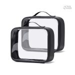 Trousse de toilette transparente pour voyage en avion