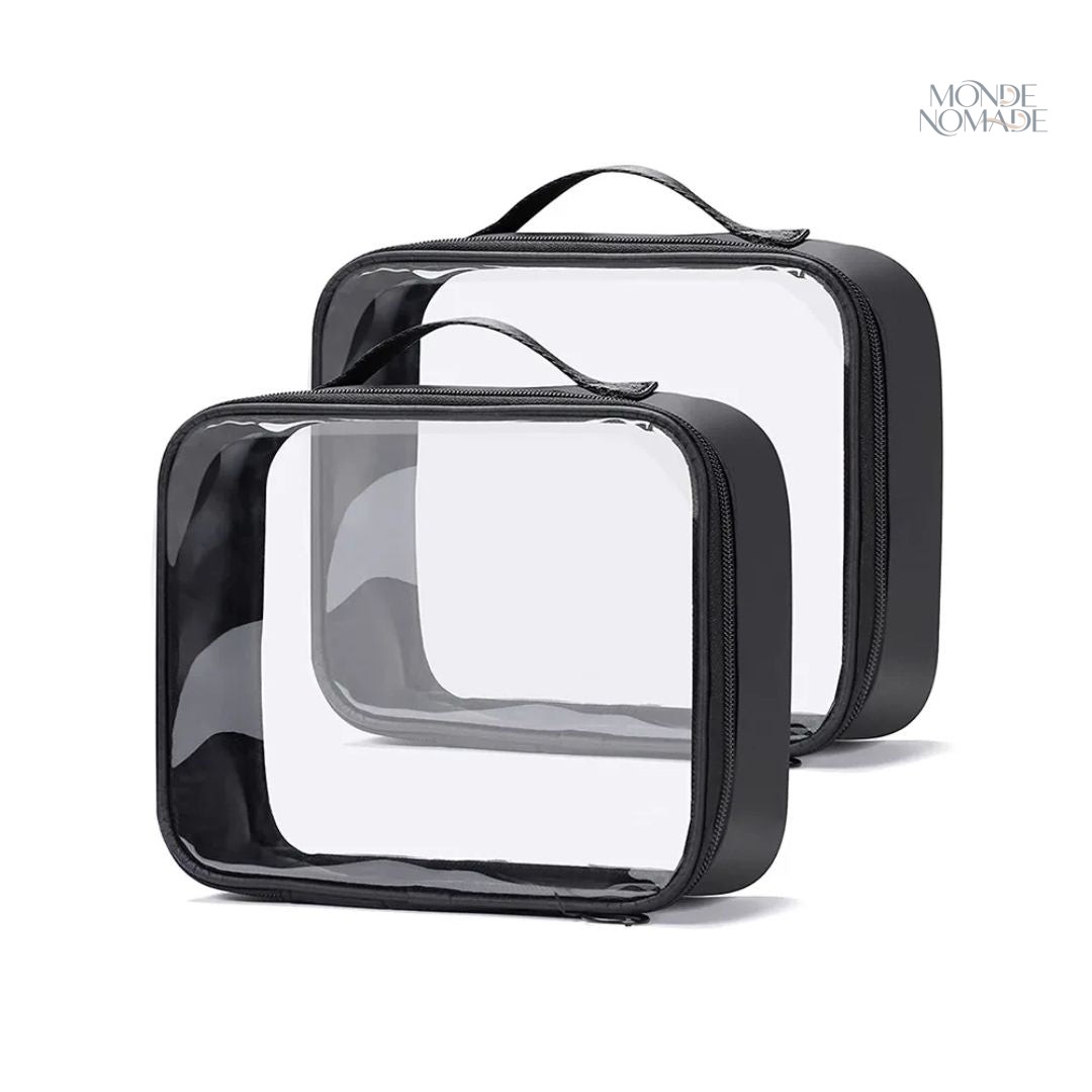 Comment organiser ses produits dans une trousse de toilette transparente ?