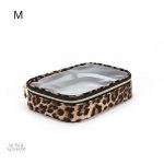 Accessoire de voyage transparent motif léopard