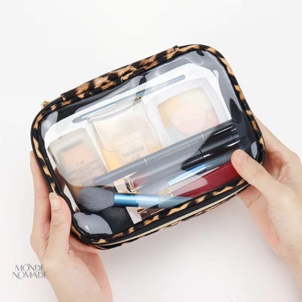 Trousse transparente pour produits de beauté