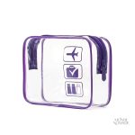 Trousse transparente pour organiser vos essentiels en voyage