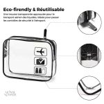 Trousse de toilette souple pour les voyages en avion