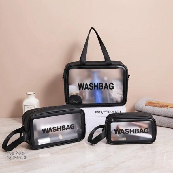 Sac de voyage transparent pour accessoires