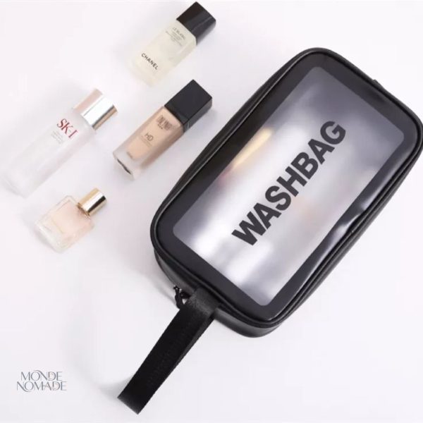 Trousse de toilette pour cosmétiques visibles