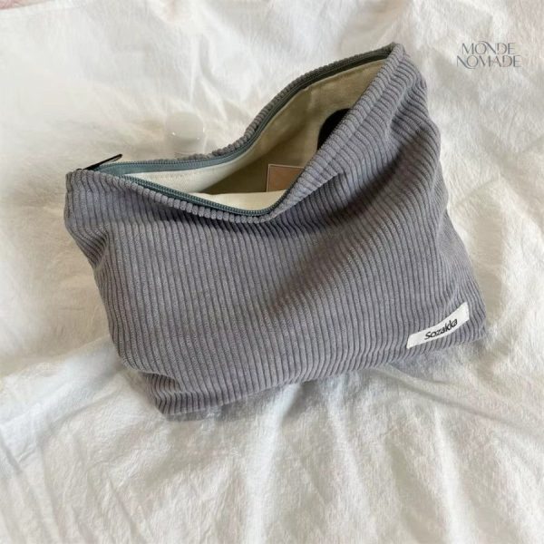 Trousse de toilette en velours pour voyages