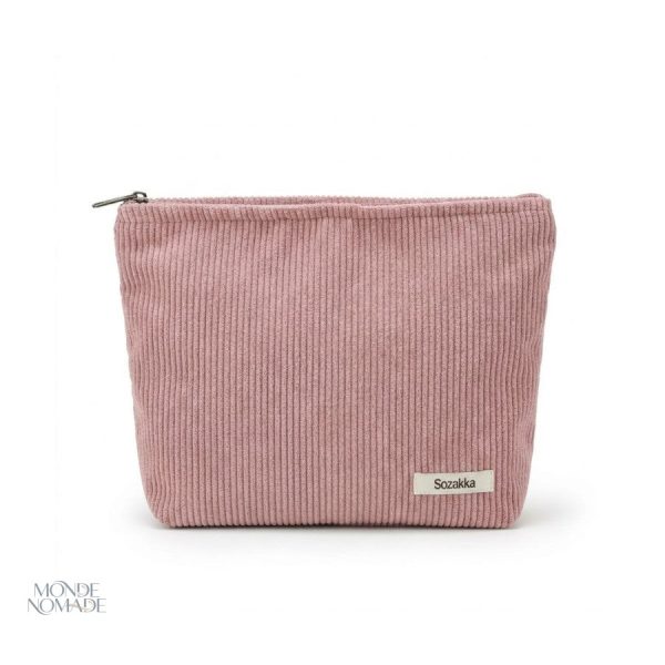Trousse de toilette Sozakka en velours doux