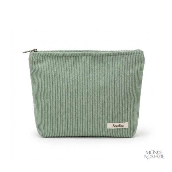 Trousse pratique en velours côtelé pour accessoires