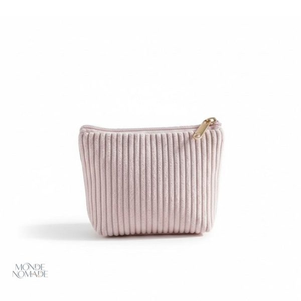 Trousse de toilette compacte en velours