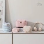 Trousse de toilette tendance en velours