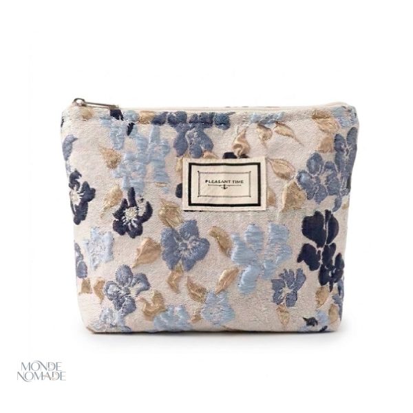 Accessoire de voyage floral pour beauté vintage