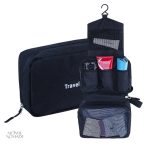 Trousse de toilette avec crochets de suspension