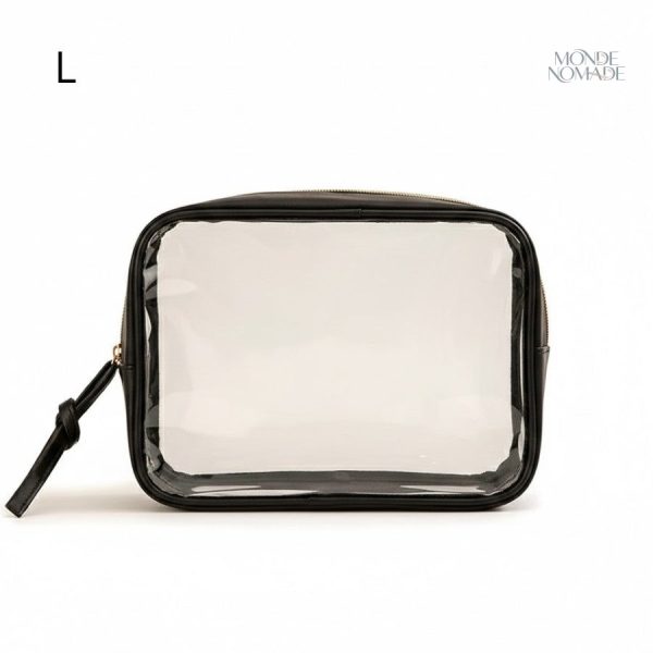 Trousse transparente avec fermeture éclair