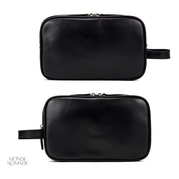 Trousse compacte en cuir pour voyages