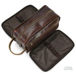 Trousse en cuir pour soins personnels masculins