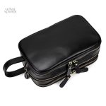 Trousse de voyage en cuir pour rangement
