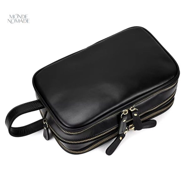 Trousse de voyage en cuir pour rangement