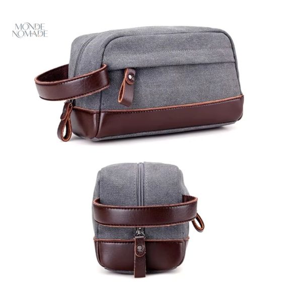 Trousse de voyage en simili cuir durable