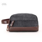 Trousse de toilette compacte en simili cuir