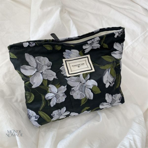 Trousse à cosmétiques avec imprimé floral