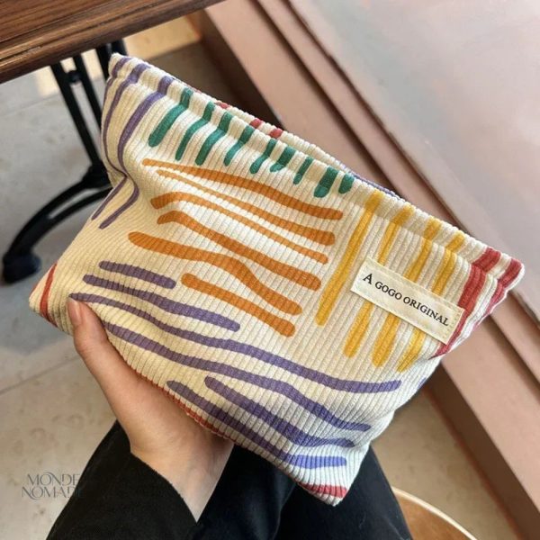 Trousse de toilette en velours, style élégant et pratique