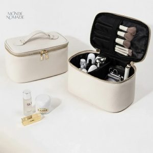 Vanity Case pour femme en cuir élégant