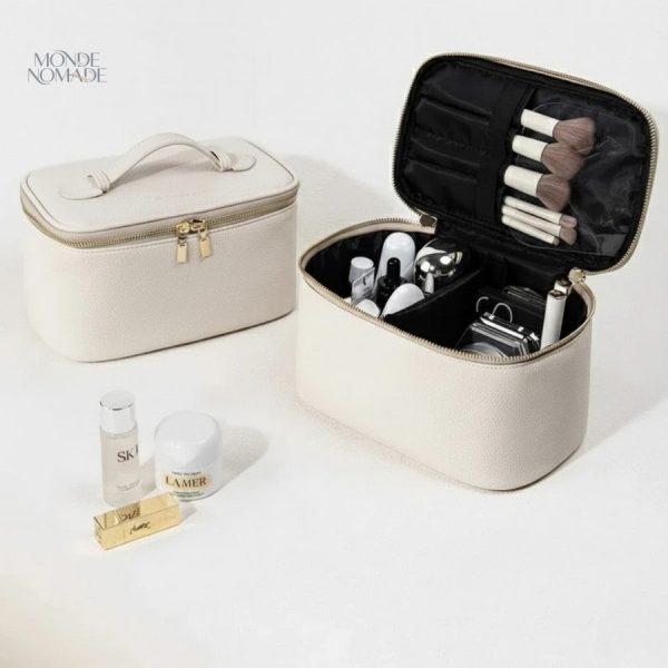 Vanity Case pour femme en cuir élégant