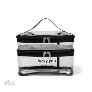 Vanity Case Transparent, accessoire de beauté pratique