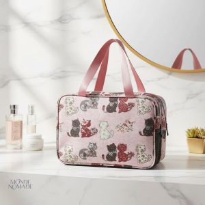 Vanity case compact pour voyages facile à transporter